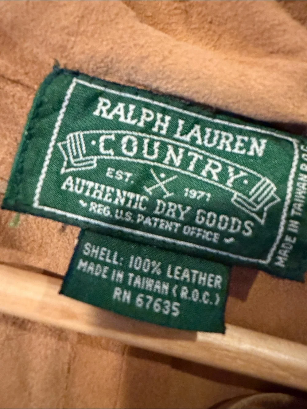 Ralph Lauren Tan Suede Fringe Lace-Up Pullover vintage 1990s - Picture 5 of 5